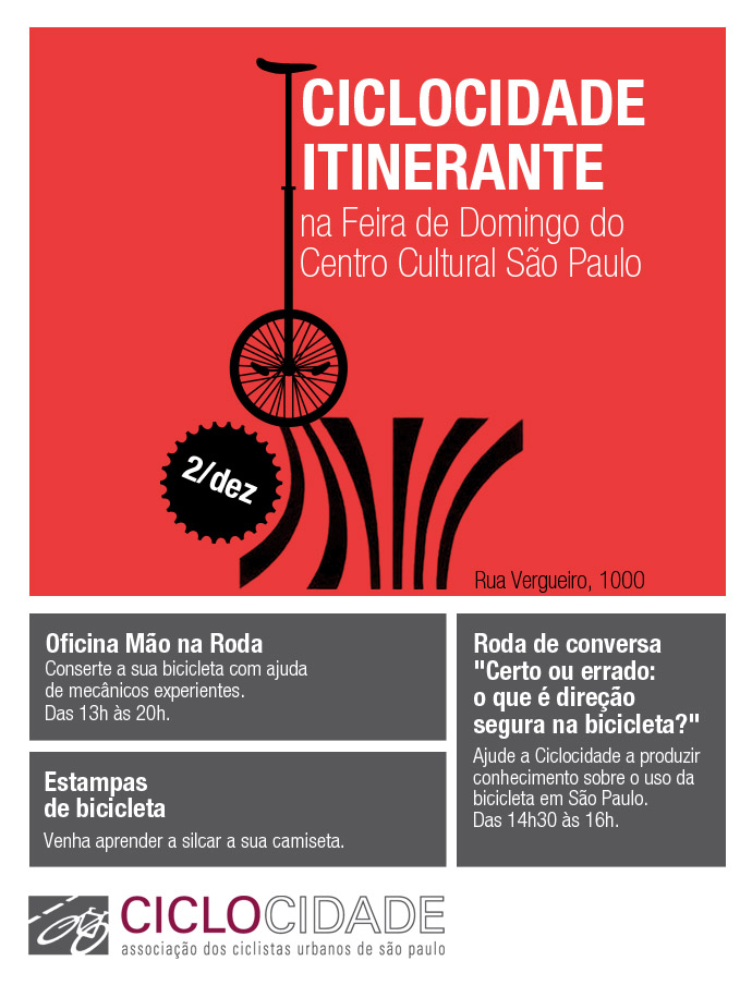 Ciclocidade Itinerante – Centro Cultural São Paulo