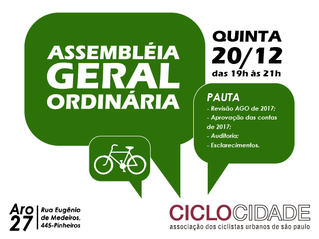Saiba o que está acontecendo na Associação dos Ciclistas Urbanos de São Paulo