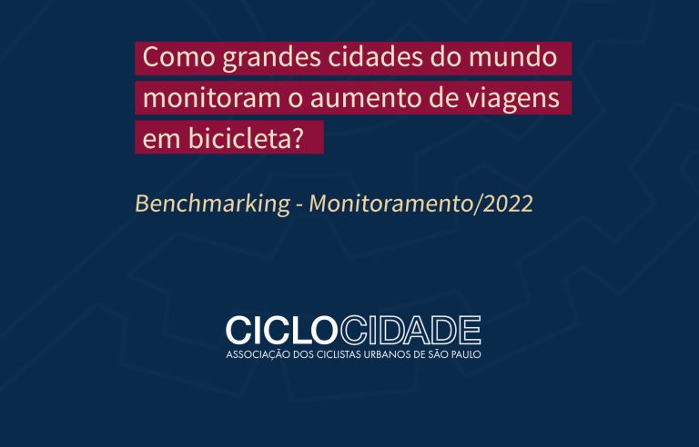 Ciclocidade lança pesquisa sobre como grandes cidades do mundo monitoram o aumento de viagens por bicicleta